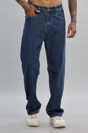 Dark Blue Relaxed Fit Jeans