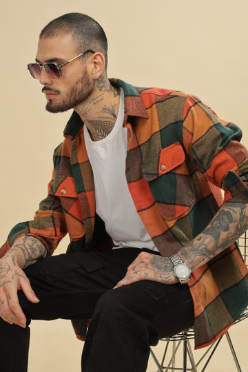 Rust Flannel Shirt