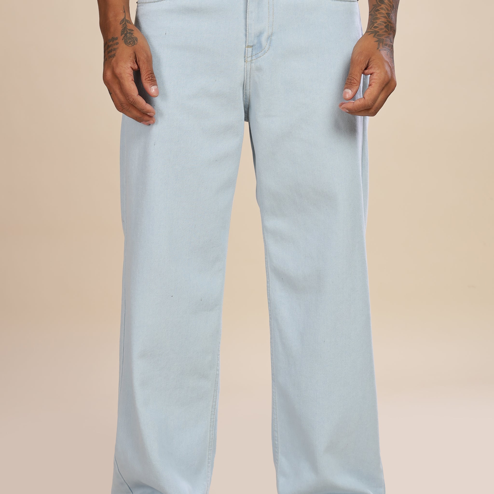 Light Blue Wide Leg Jeans