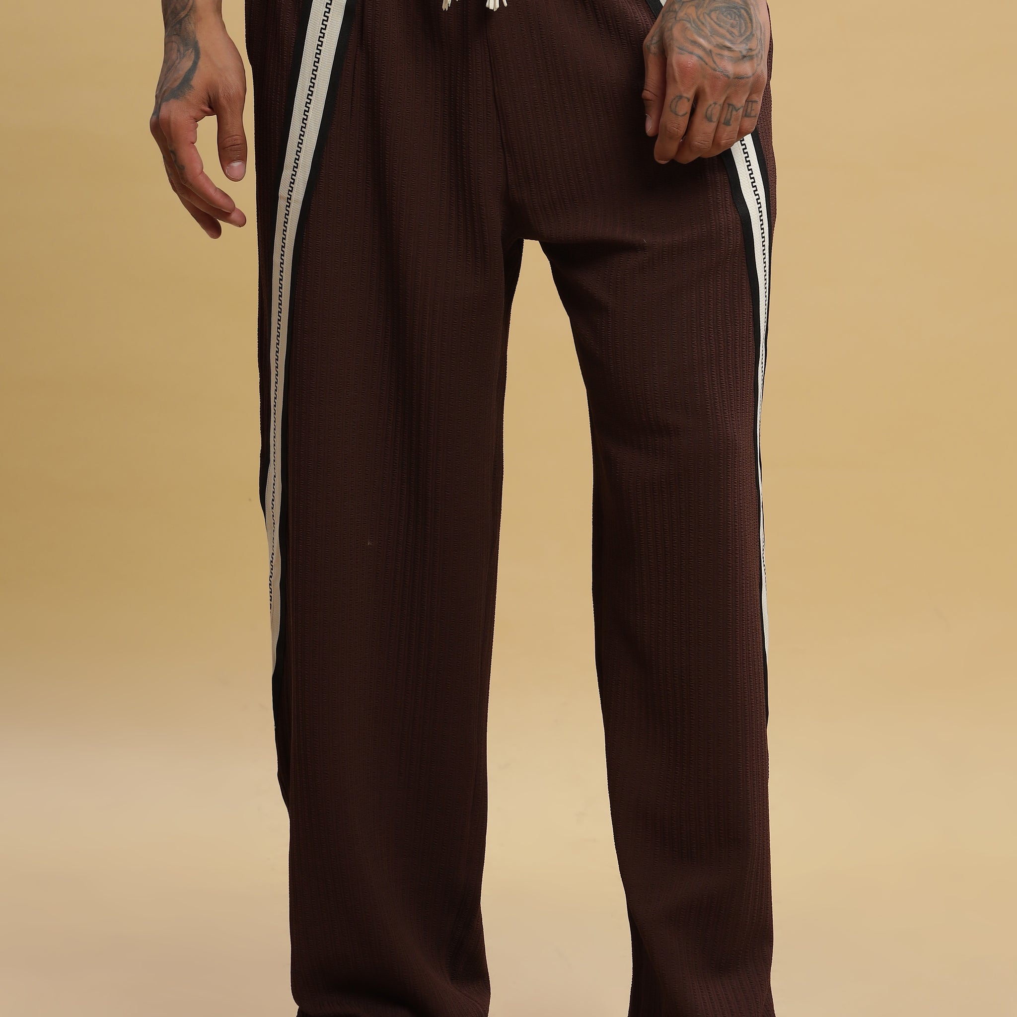 Baggy Dark Brown Track Pant