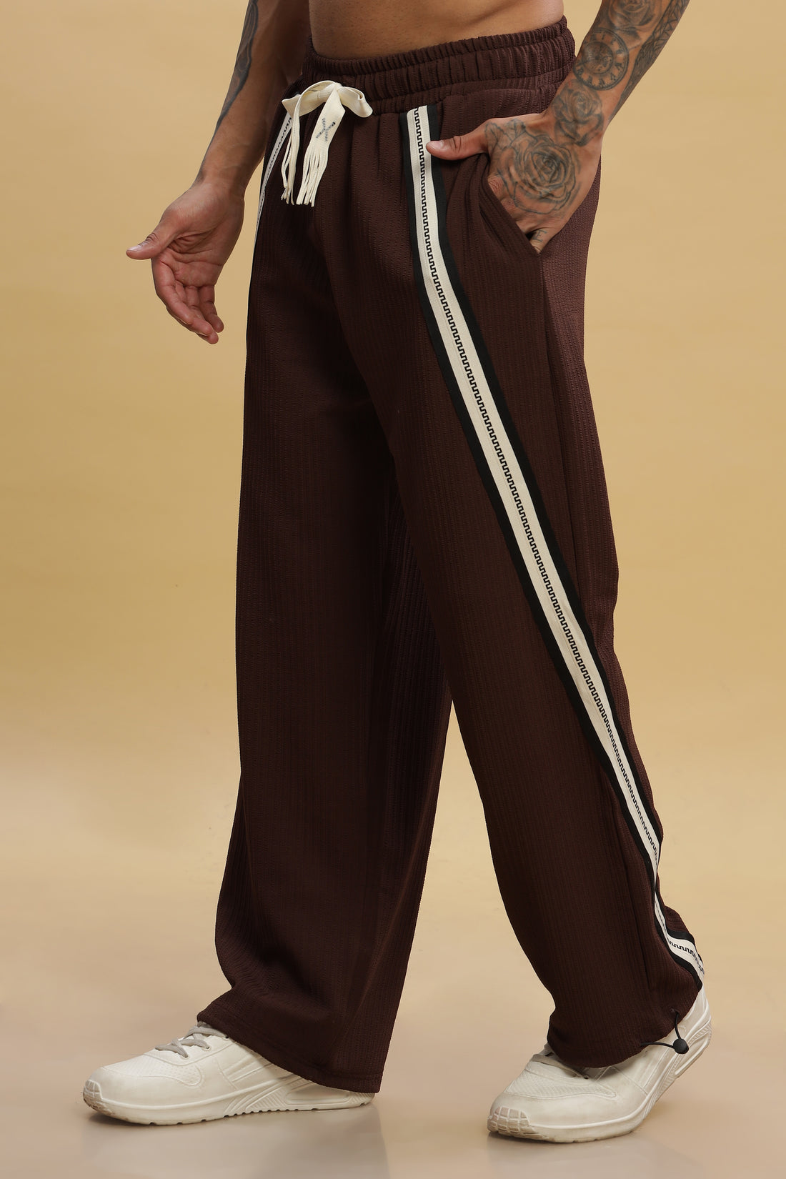 Baggy Dark Brown Track Pant