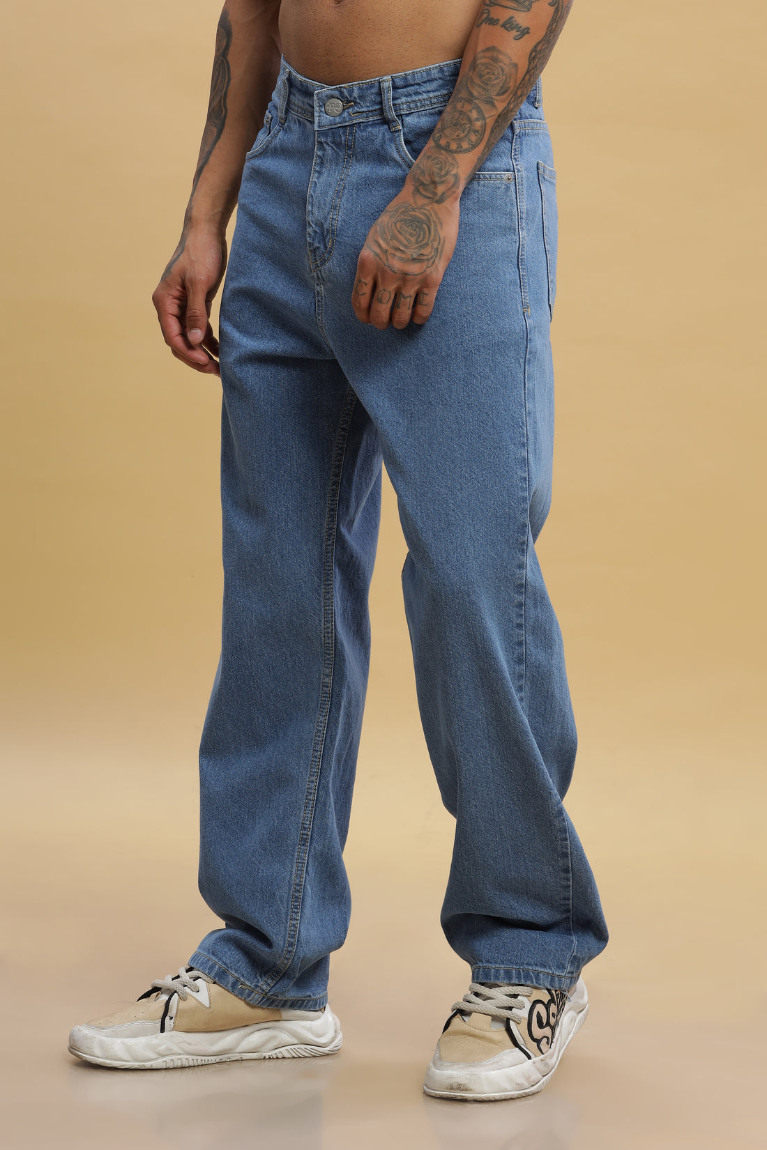 Blue Relaxed Fit Jeans