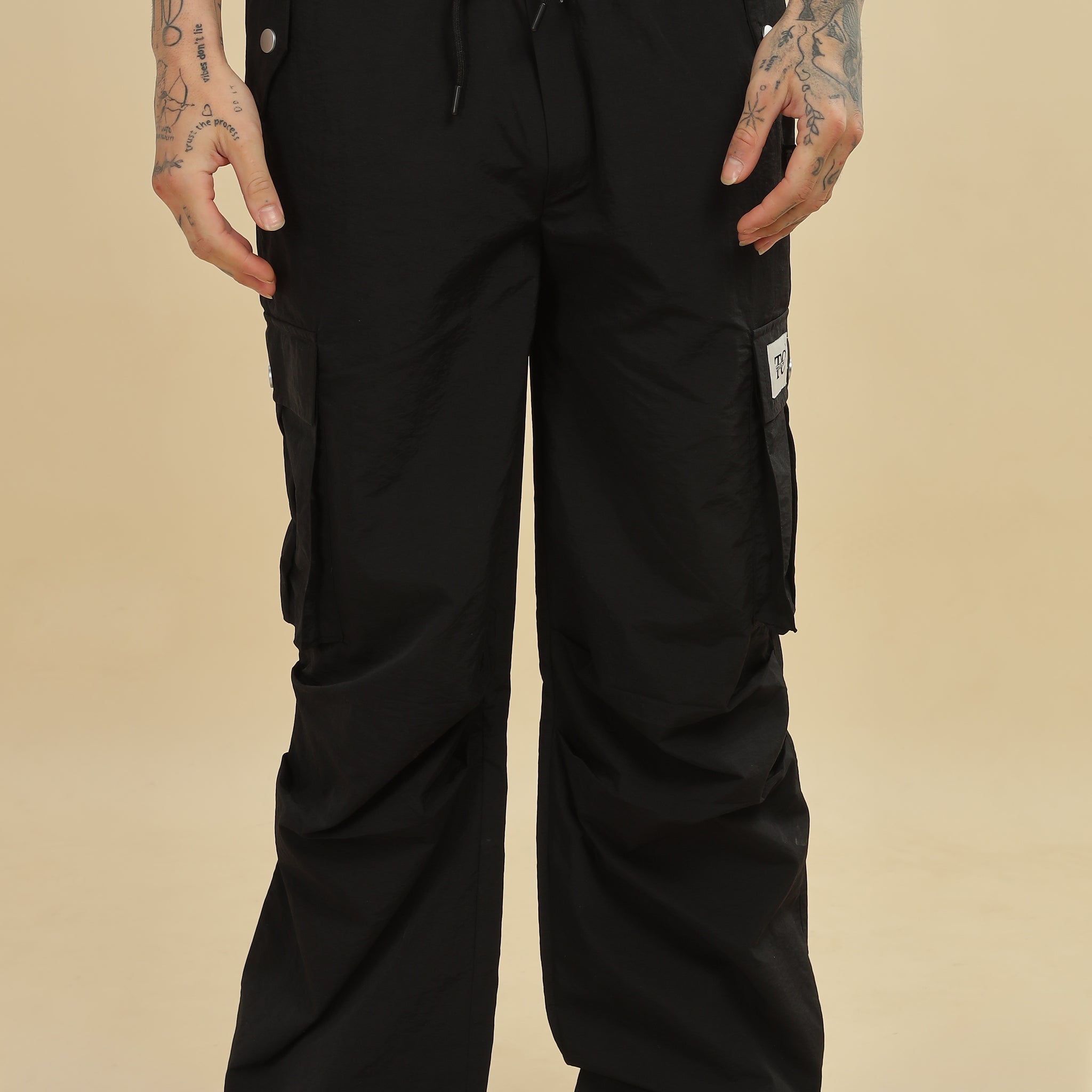 Black Parachute Pant