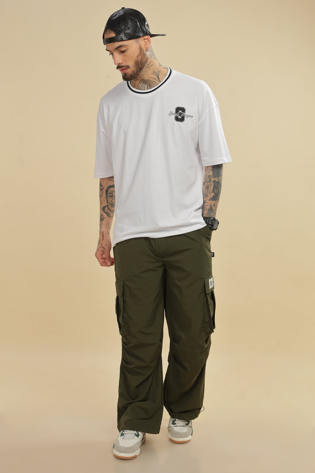 Olive green Parachute Pant