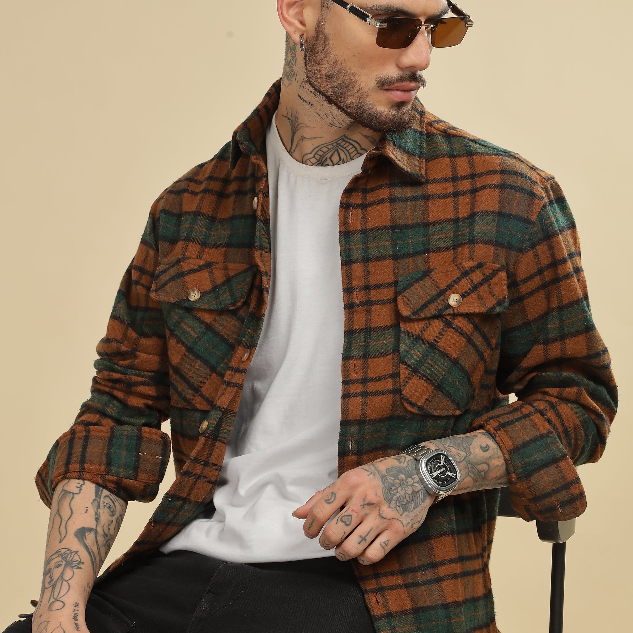 Brown Flannel Shirt