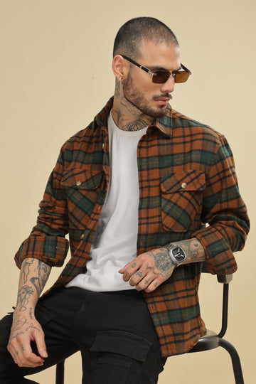 Brown Flannel Shirt