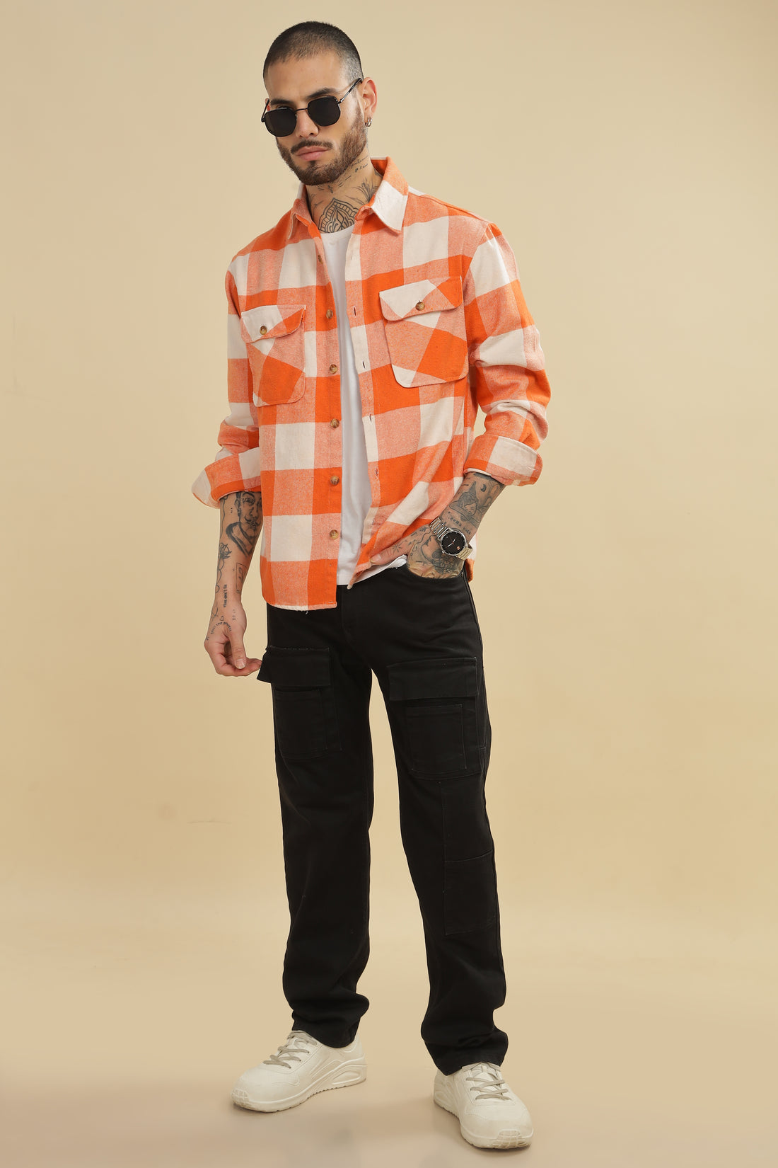 Orange Flannel Shirt