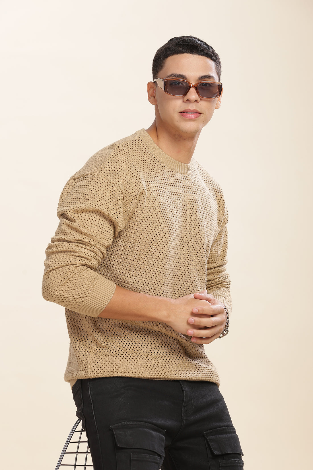 Knitted Crochet Khaki