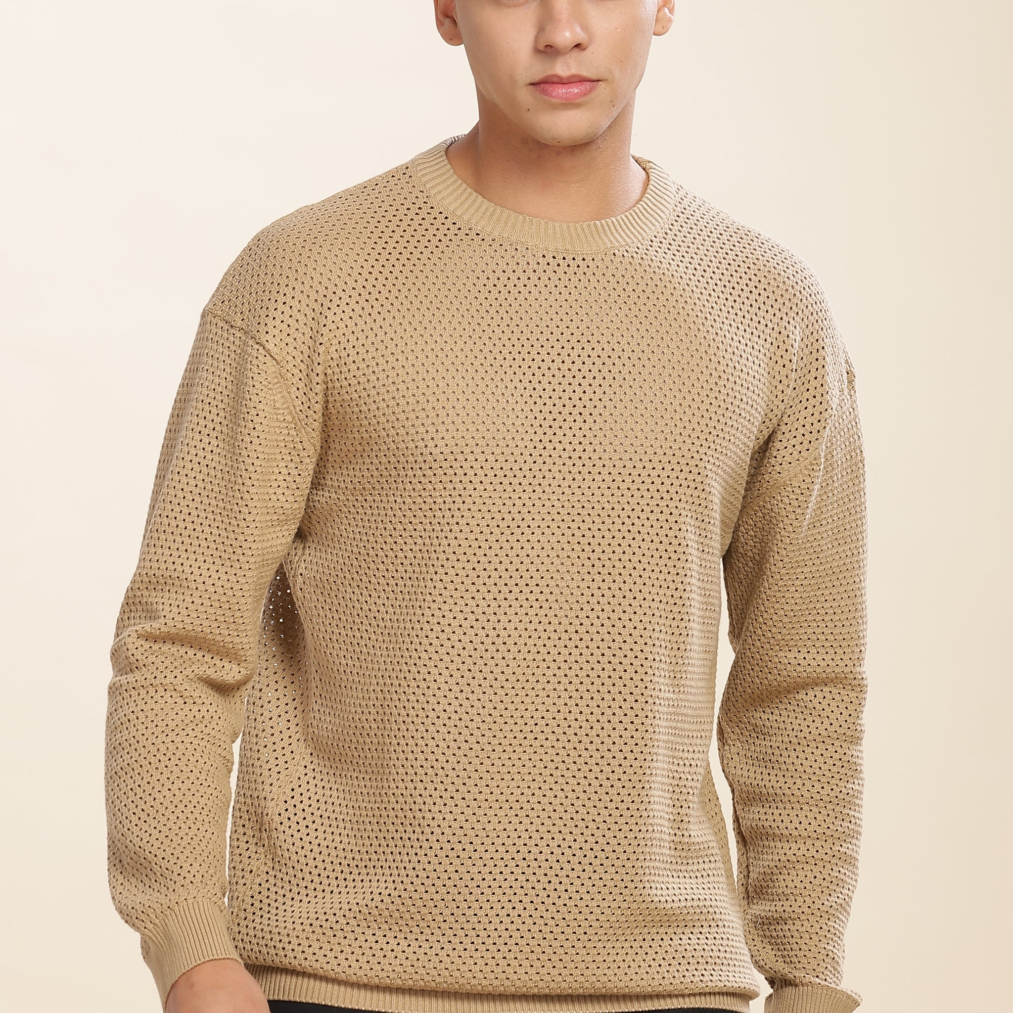 Knitted Crochet Khaki