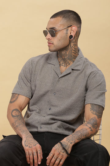 Vintage Textured Grey Shirt