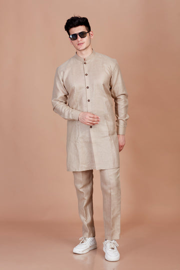 Beige Kurta Co-Ord Set